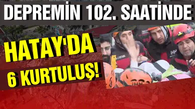 Hatay'da aynı enkazdan 6. kurtuluş!