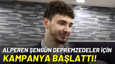 Alperen Şengün'den depremzedeler için kampanya!