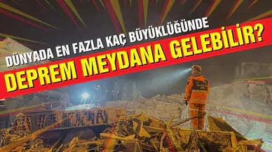 Dünya'da en fazla kaç büyüklüğünde deprem meydana gelebilir?
