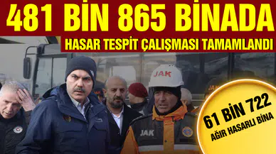 Deprem sonrası hasar tespit çalışması: 61 bin 722 binanın acil yıkılması gerek!
