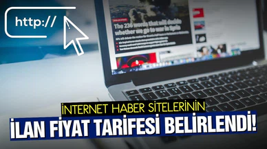 Resmi ilan fiyat tarifesi belirlendi!
