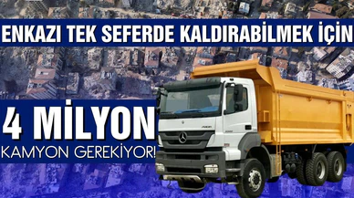 Deprem bölgesinden çıkacak enkaz 100 milyon tonu bulabilir