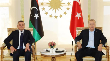 Cumhurbaşkanı Erdoğan, Libya Başbakanı Dibeybe'yi kabul etti!