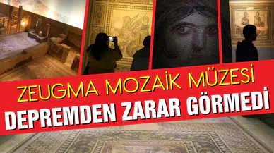 Zeugma Mozaik Müzesi'ndeki eserler depremden zarar görmedi