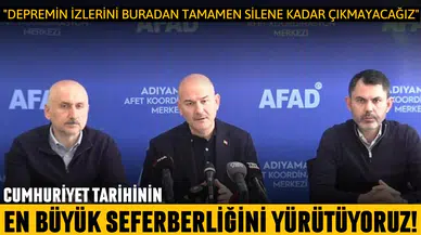 Bakan Kurum: "Cumhuriyet tarihinin en büyük seferberliğini yürütüyoruz"