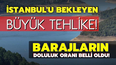 İstanbul'u bekleyen büyük tehlike! Barajların doluluk oranı belli oldu