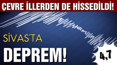 Sivas'ta deprem!