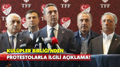 Kulüpler Birliği'nden protesto açıklaması!