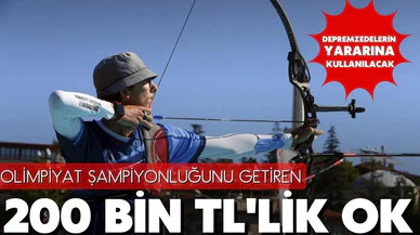 200 bin TL'lik ok! Depremzedeler yararına satıldı