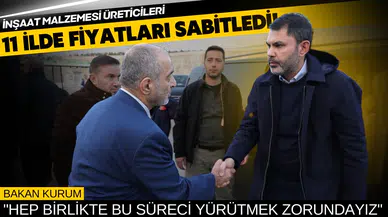 11 ilde inşaat malzemesi fiyatları sabitlendi!