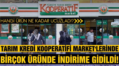 Tarım Kredi Kooperatifi Market, birçok üründe indirime gitti