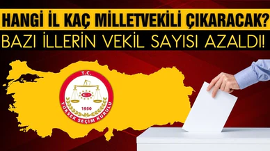 YSK illerin milletvekili sayılarını belirledi