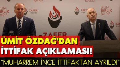Ümit Özdağ'dan Muharrem İnce açıklaması!