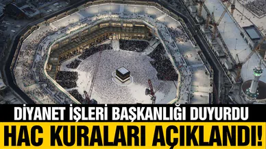 Diyanet İşleri Başkanlığı duyurdu: Hac kuraları açıklandı!