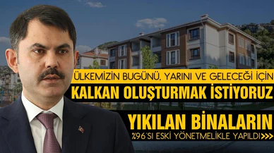 Bakan Kurum: Ülkemizin geleceği için kalkan oluşturmak istiyoruz