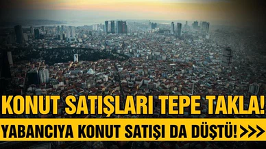 Konut satışlarında büyük düşüş!