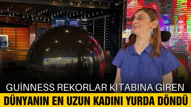 Guinness Rekorlar kitabına giren Rümeysa yurda döndü!