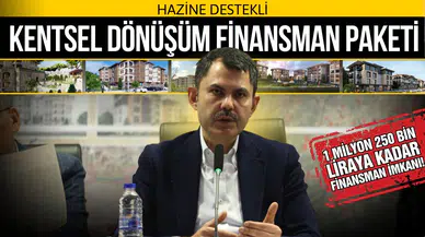 Hazine destekli "Kentsel Dönüşüm Finansman Paketi"