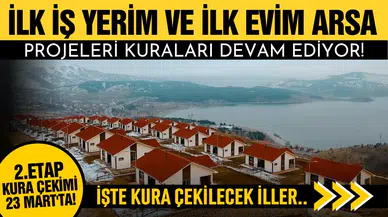 “İlk İş Yerim” ve “İlk Evim Arsa” projeleri kuraları devam ediyor!