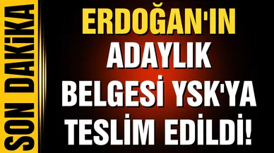 AK Parti ve MHP kurmayları Erdoğan için adaylık başvurusu yaptı!