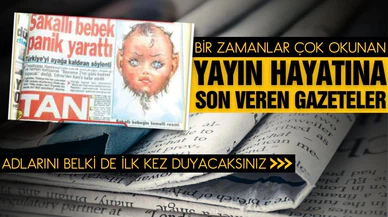 Yayın hayatını sonlandıran, bir zamanların ünlü gazeteleri!