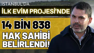 İstanbul'da "İlk Evim" projesinde  14 bin 838 hak sahibi belirlendi