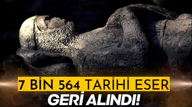 Yurt dışına kaçırılan 7 bin 564 eser geri alındı