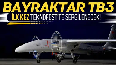 Bayraktar TB3 ilk kez TEKNOFEST'te sergilenecek