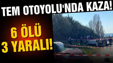İstanbul'da TEM Otoyolu'nda kaza! 6 ölü!