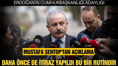 Meclis Başkanı Şentop'tan adaylık açıklaması