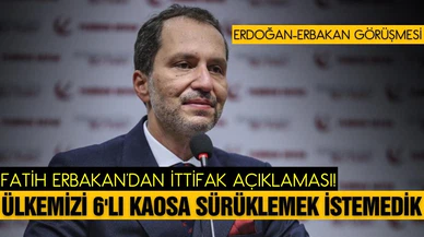 Cumhurbaşkanı Erdoğan ile Fatih Erbakan görüşmesi sona erdi