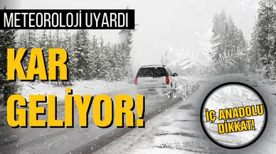 İç Anadolu'ya kuvvetli kar uyarısı