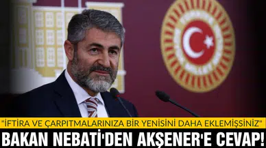 Bakan Nebati'den Akşener'e cevap!