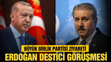 Cumhurbaşkanı Erdoğan ve Mustafa Destici görüşmesi başladı