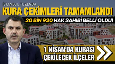 İstanbul Tuzla'da kura çekimleri tamamlandı!