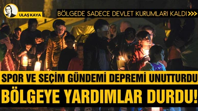Spor ve seçim gündemi afetzedeleri unutturdu! Yardımlar adeta durdu!