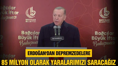 Cumhurbaşkanı Erdoğan, "85 milyon olarak yaralarımızı sarıyoruz"