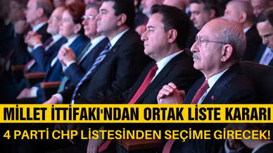 Millet İttifakı'nda liste gelişmesi! 4 parti CHP listesinden seçime girecek!