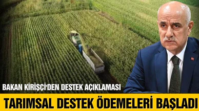 Tarımsal destek ödemeleri hesaplara aktarılıyor