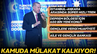 Cumhurbaşkanı Erdoğan duyurdu: Kamuda mülakat kalkıyor