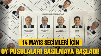 Oy pusulaları onaylandı, basılmaya başlandı!