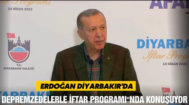 Erdoğan, Depremzedelerle İftar Programı"nda konuşuyor