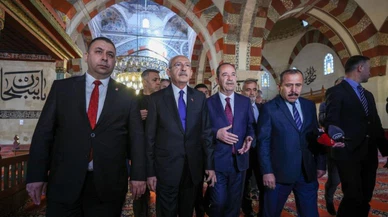 Kılıçdaroğlu Edirne'de Eski Cami'yi ziyaret etti!