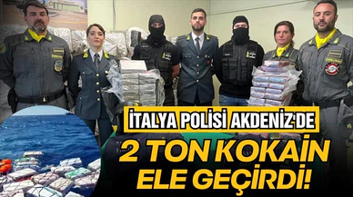 İtalya Mali Polisi, Akdeniz'de 2 ton kokain ele geçirdi