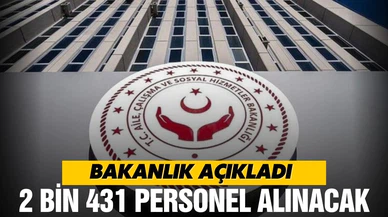 2 bin 431 sözleşmeli personel alınacak!