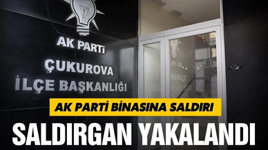 AK Parti binasına silahla ateş açan saldırgan yakalandı