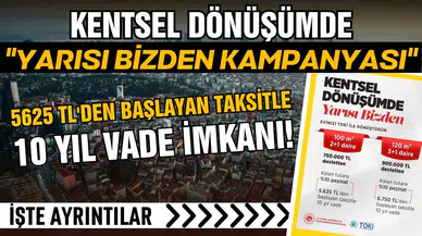 Kentsel dönüşümde "Yarısı Bizden" Kampanyası