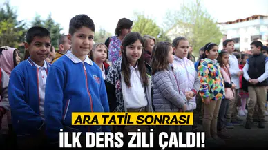 Okullarda ara tatil sonrası ilk ders zili çaldı