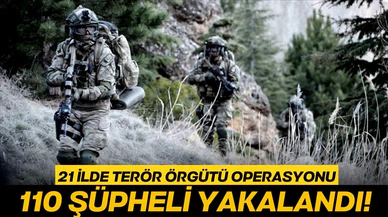 Diyarbakır merkezli 21 ilde terör örgütü operasyonu!