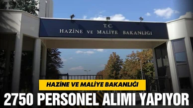 Hazine ve Maliye Bakanlığı'ndan personel alımı